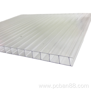 Transparent 12mm multi-layer PC hollow solar panel